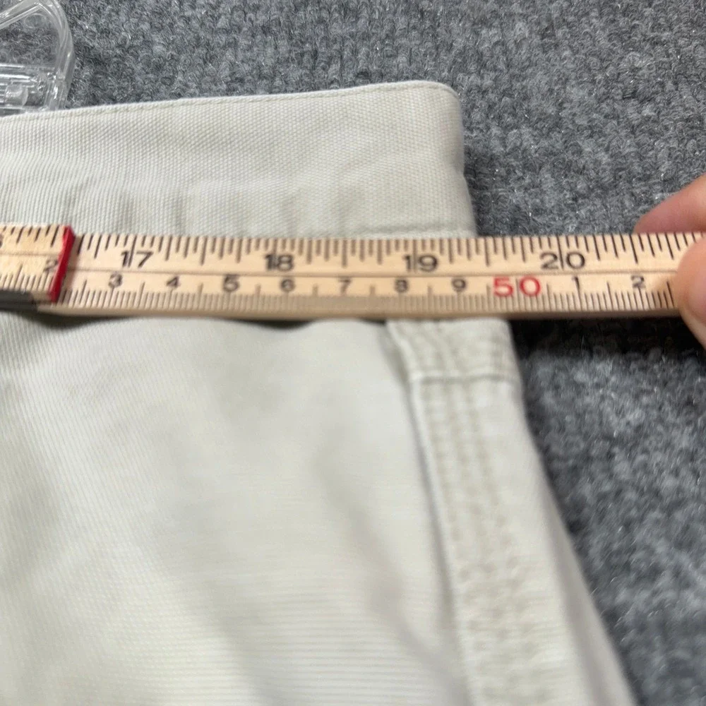 Columbia Carpenter Pants Mens 38 Khaki Tan Utility Canvas Workwear Hiking Rugged